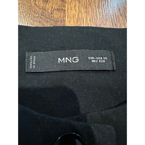 MNG Women’s High Neck Tailored Vest Top – Black – Size XS Minimalist Chic - Picture 4 of 8